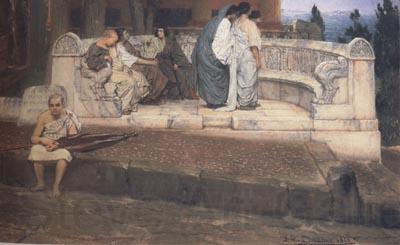 Alma-Tadema, Sir Lawrence An Exedra (mk23) France oil painting art